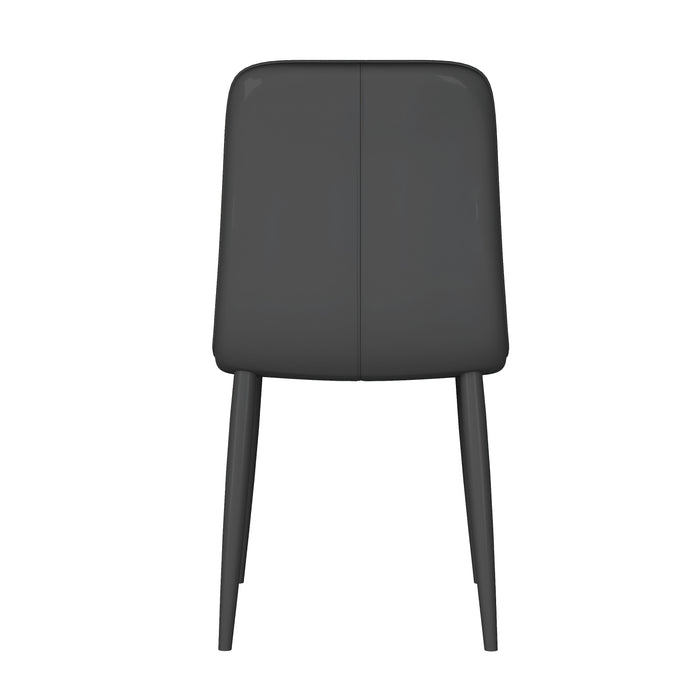 Tufted Back Side Chair w/ Steel Legs - 4 Per Box