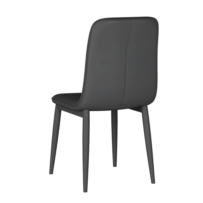 Tufted Back Side Chair w/ Steel Legs - 4 Per Box