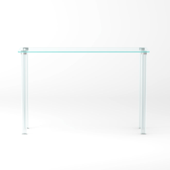 Contemporary All Glass Sofa Table 8713-ST