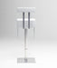 Contemporary Pneumatic-Adjustable Swivel Stool 0812-AS-WHT