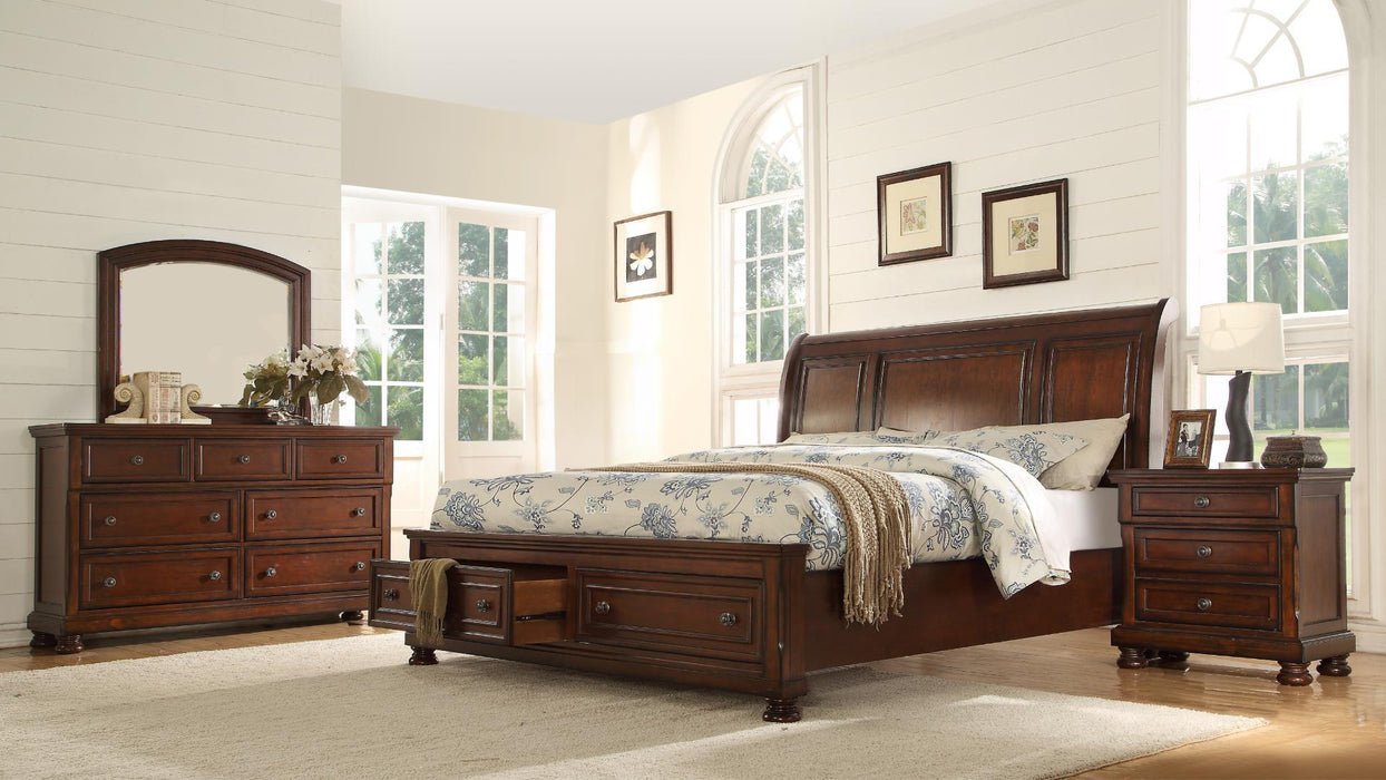 Baltimore Bedroom Set – Baltimore Queen 4 Pc Bedroom Set in Walnut by Galaxy Home Furnishings