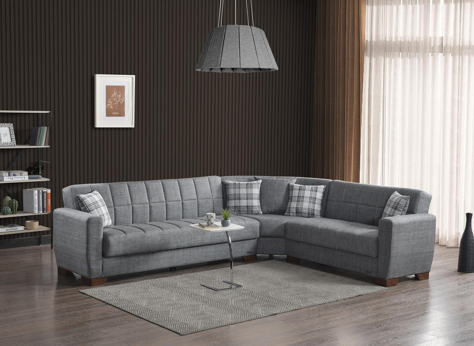 Barato Gray Sectional