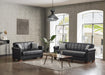 Orbit Black Pu Living Room Set