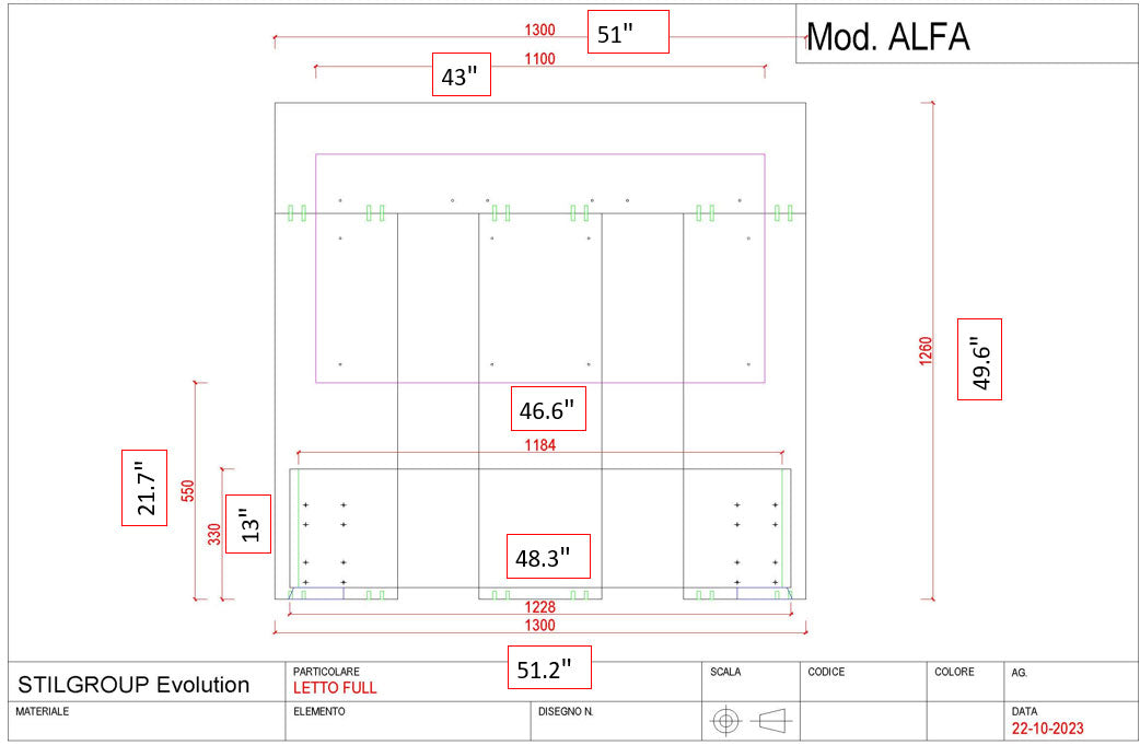 Alfa 48" Bedroom