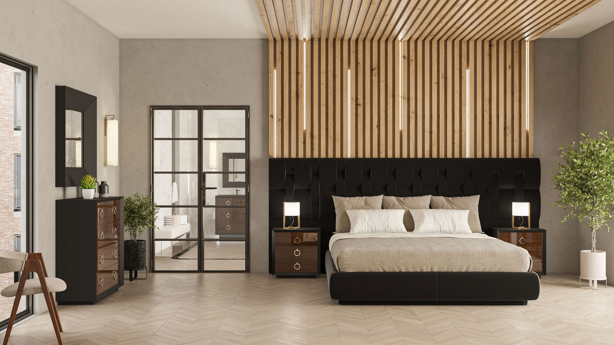 Emporio Black Queen size Bed