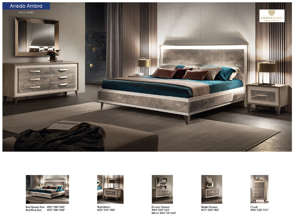 ArredoAmbra Bed King Size