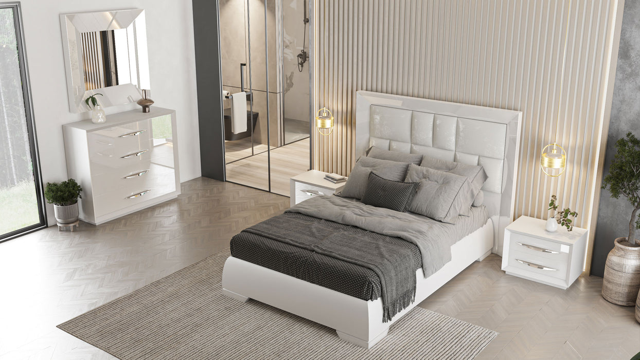 Carmen Bed with Frames White