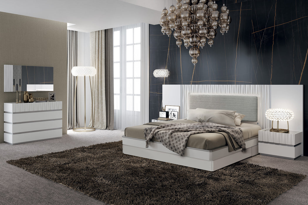 Marina White King size Bed