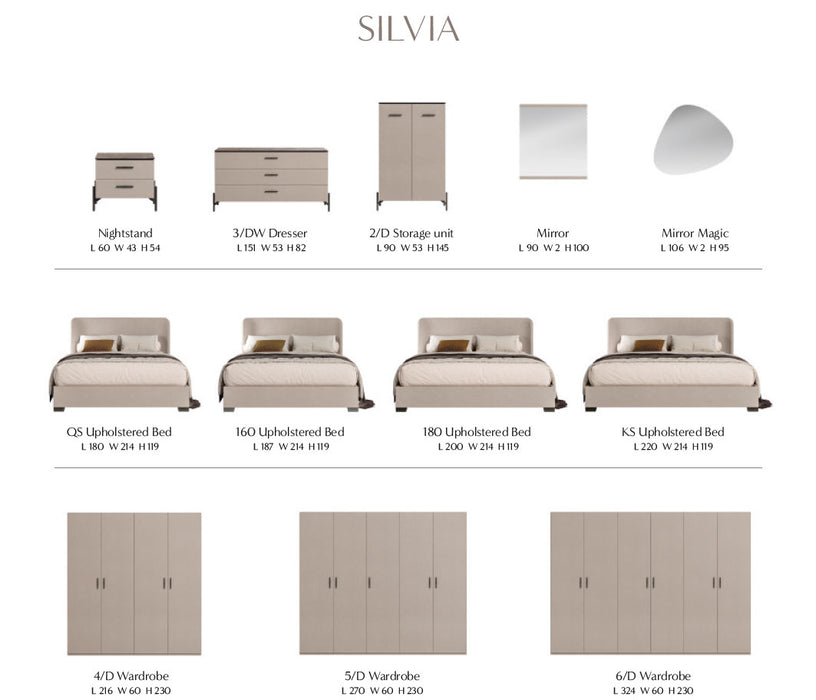 Silvia King size Bed