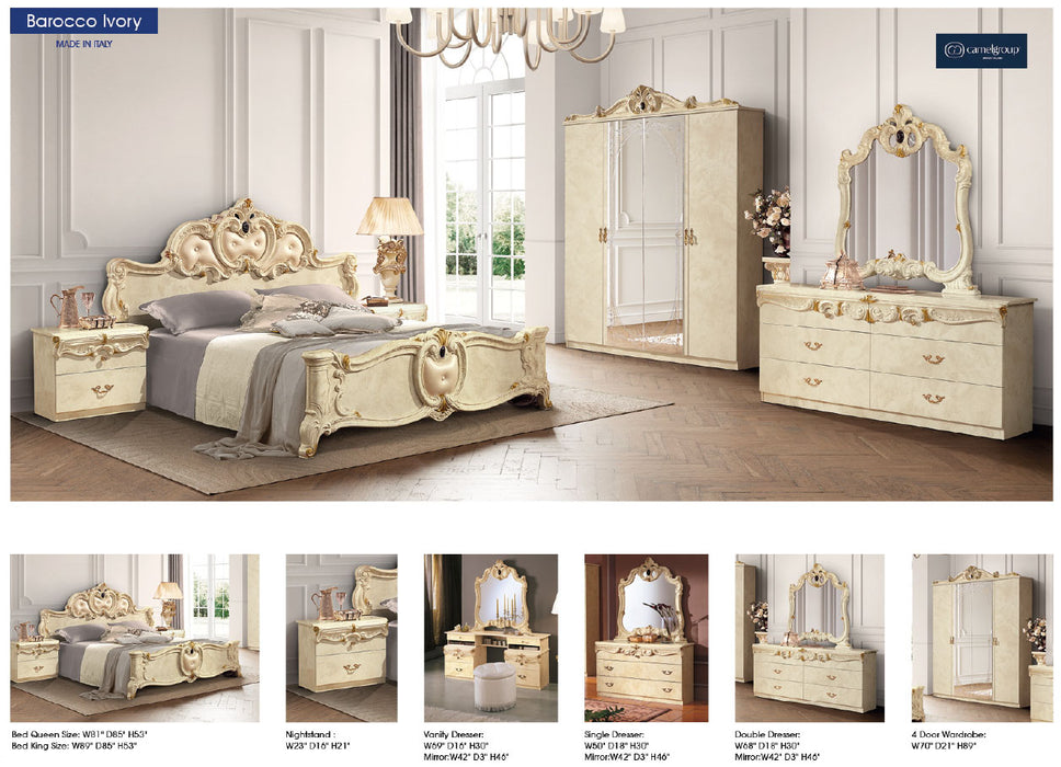 Barocco Ivory Bedroom