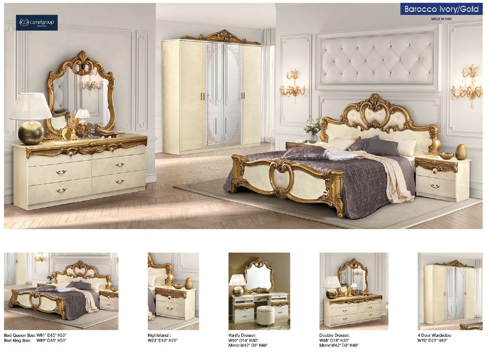 Barocco Ivory w/Gold Bedroom