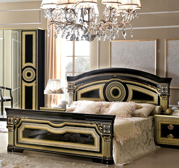 Aida Bedroom Black w/Gold, Camelgroup Italy