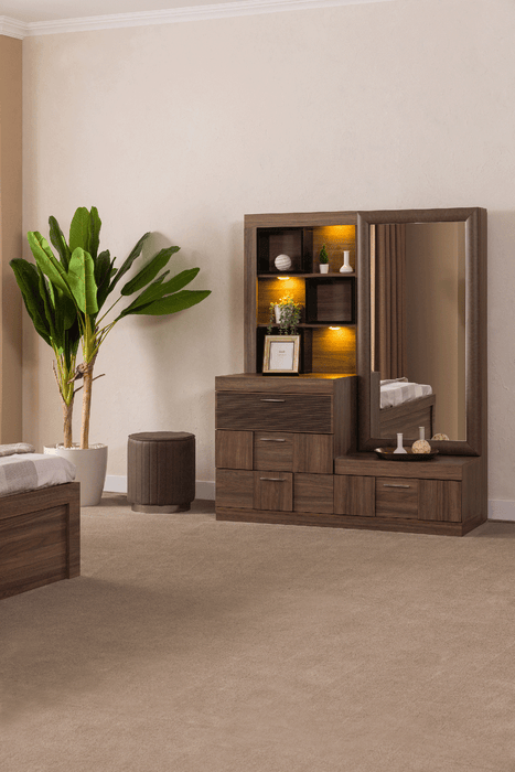 Lindo dresser with mirror & Pouff