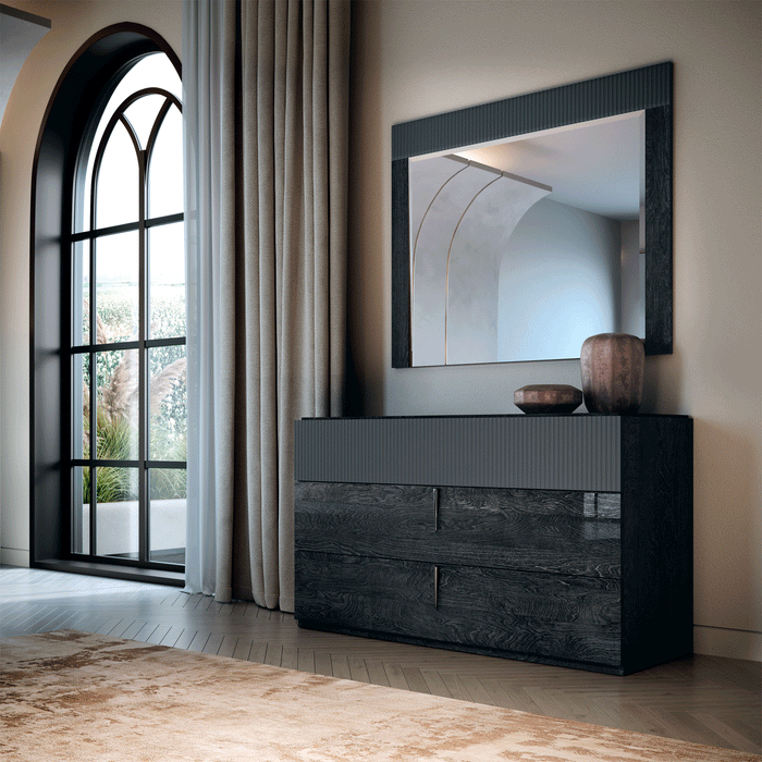 Onyx Single Dresser / Mirror