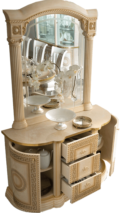 Aida Ivory mirror for Dresser/Vanity/Buffet