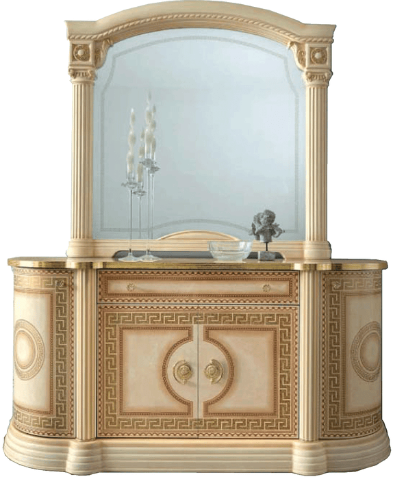 Aida Ivory mirror for Dresser/Vanity/Buffet