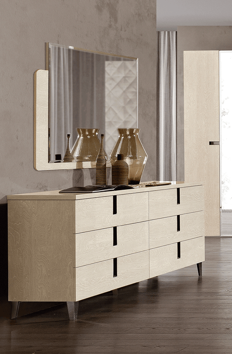 Ambra mirror for Dresser/ 3Door buffet & Elite 2 Door buffet IVORY
