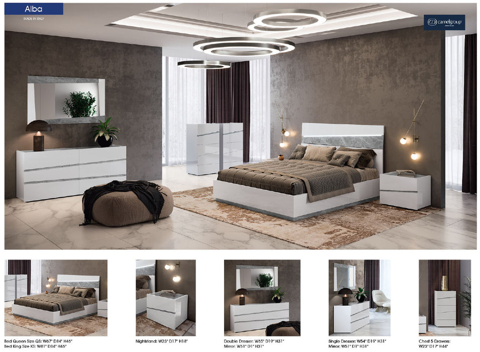 Alba Bedroom w/ Light by Camelgroup – Italy