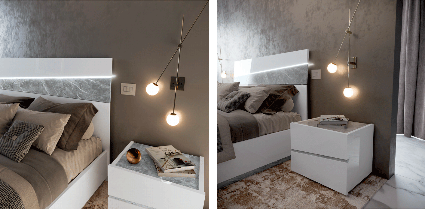 Alba Bed w/ Light, Italy