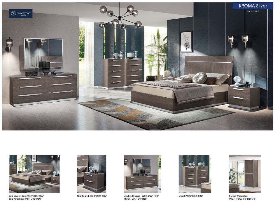 Kroma Silver Birch Bedroom by Camelgroup – Italy