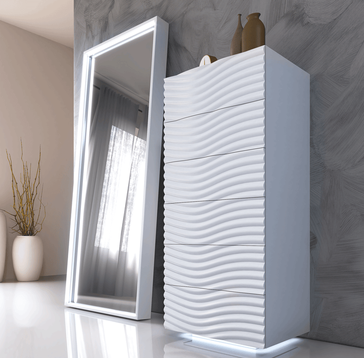 Orion Bed with Wave White cases