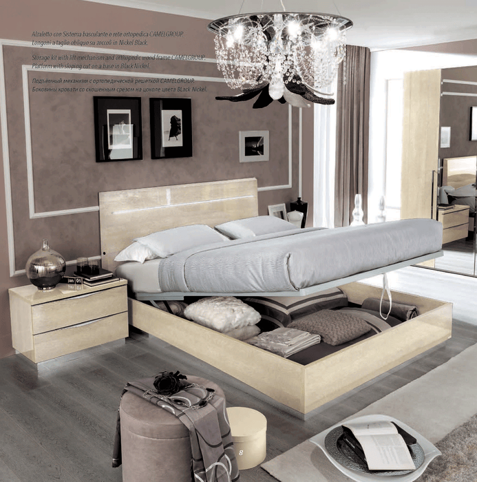 Platinum LEGNO Bed IVORY BETULLIA SABBIA
