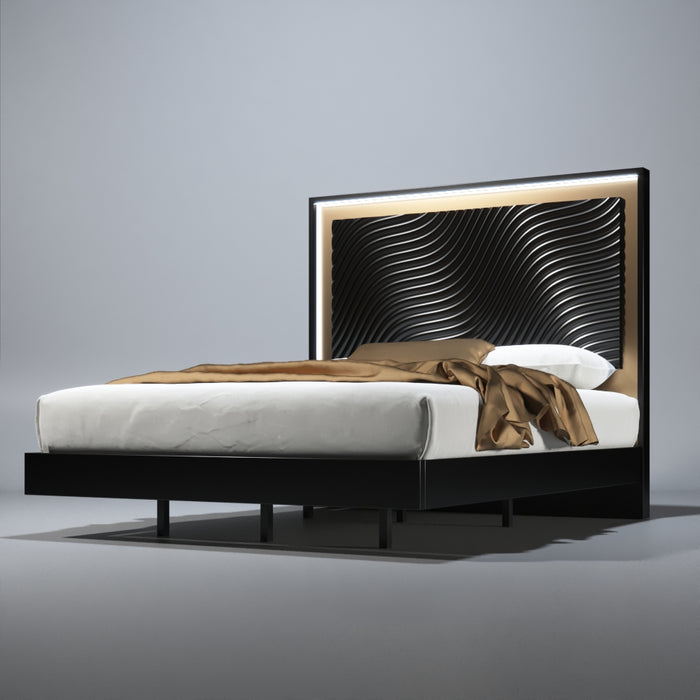 Wave Bedroom Dark grey