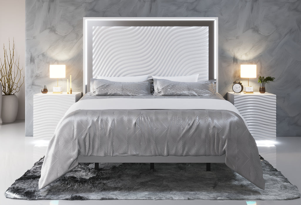 Wave Bedroom White