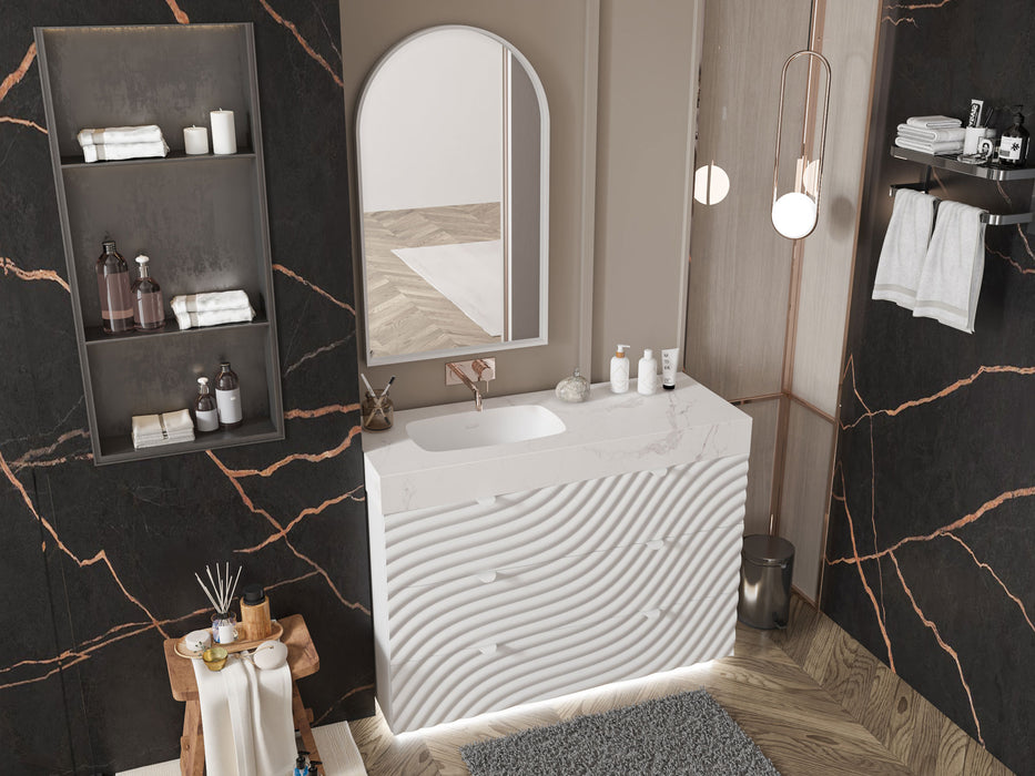 Wave Bedroom White