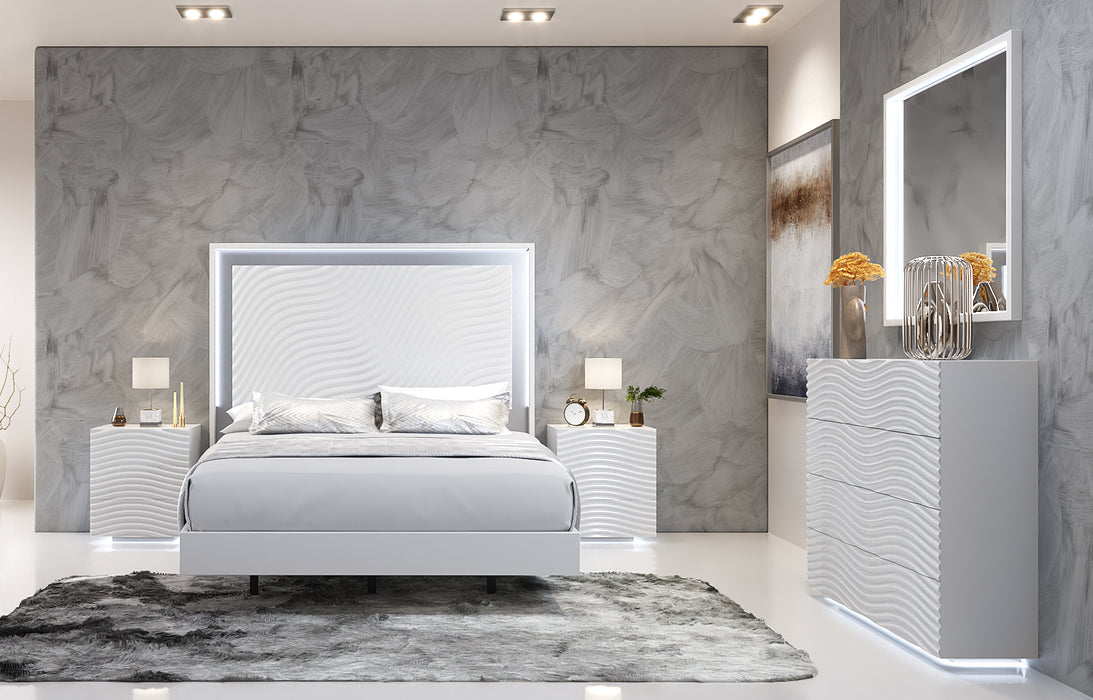 Wave Bedroom White