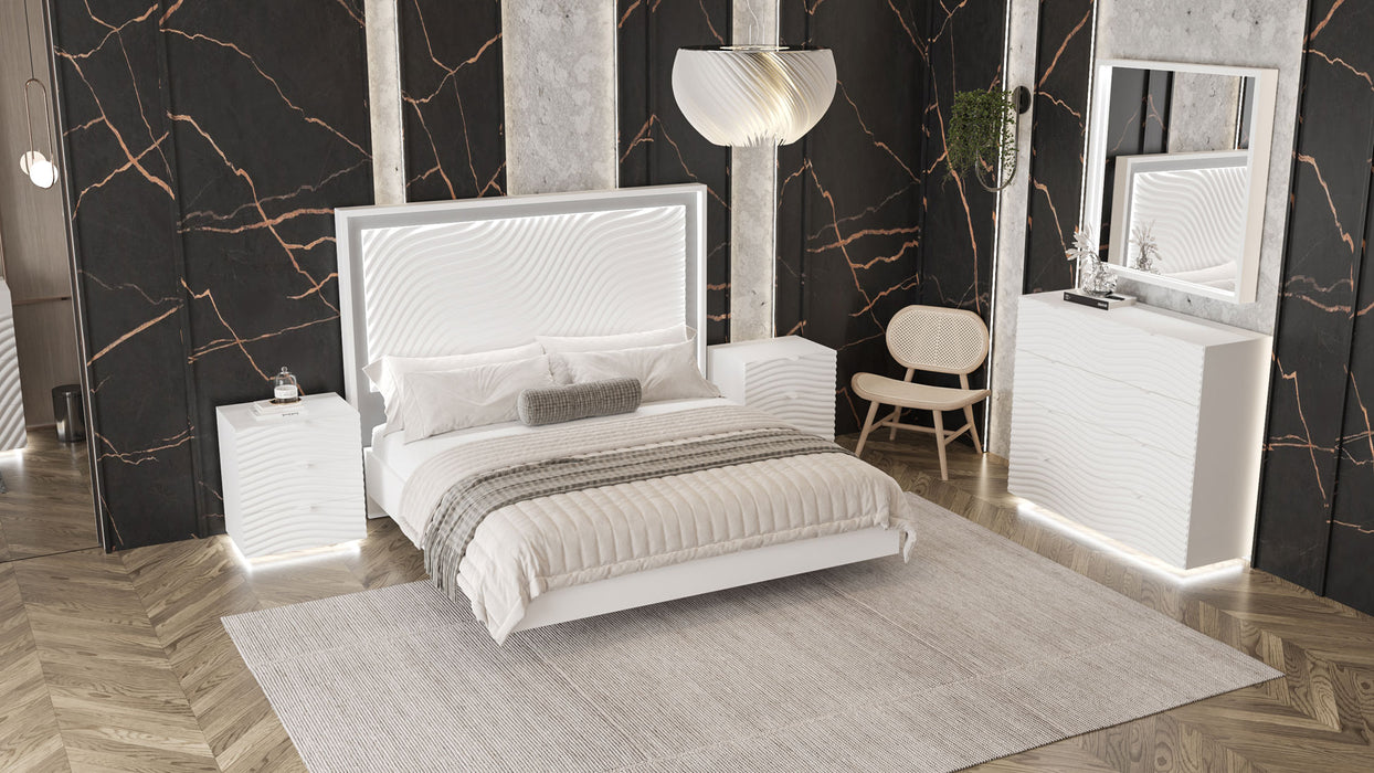Wave Bedroom White