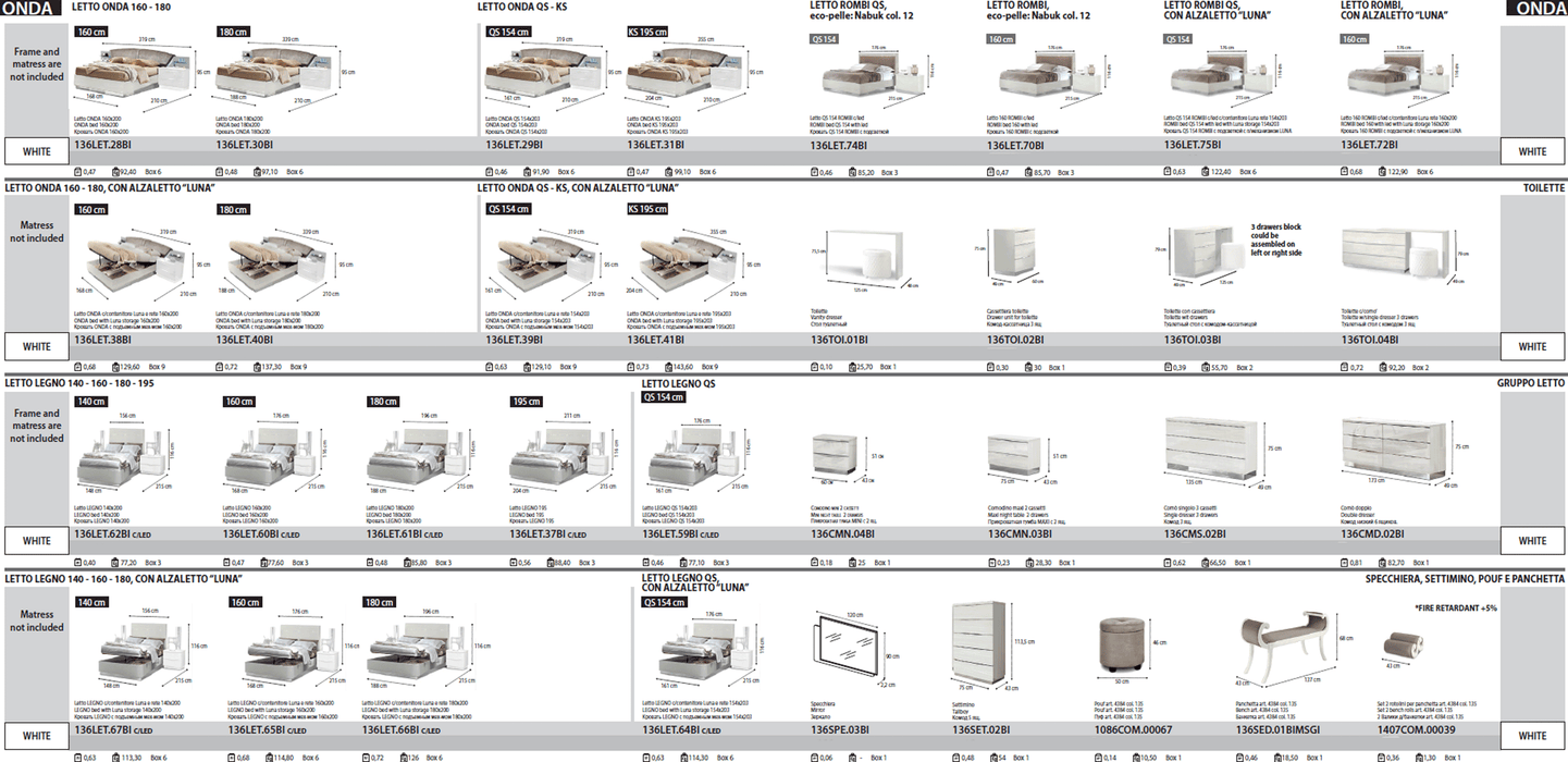 Onda LEGNO White Bedroom