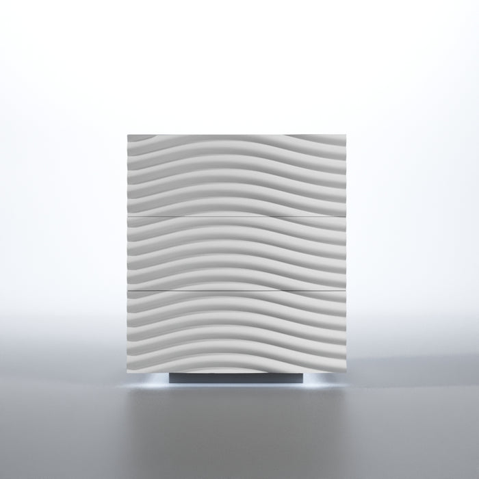 Wave Nightstand White