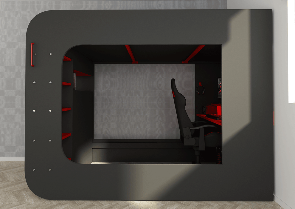 Gamer Bed Red & Black