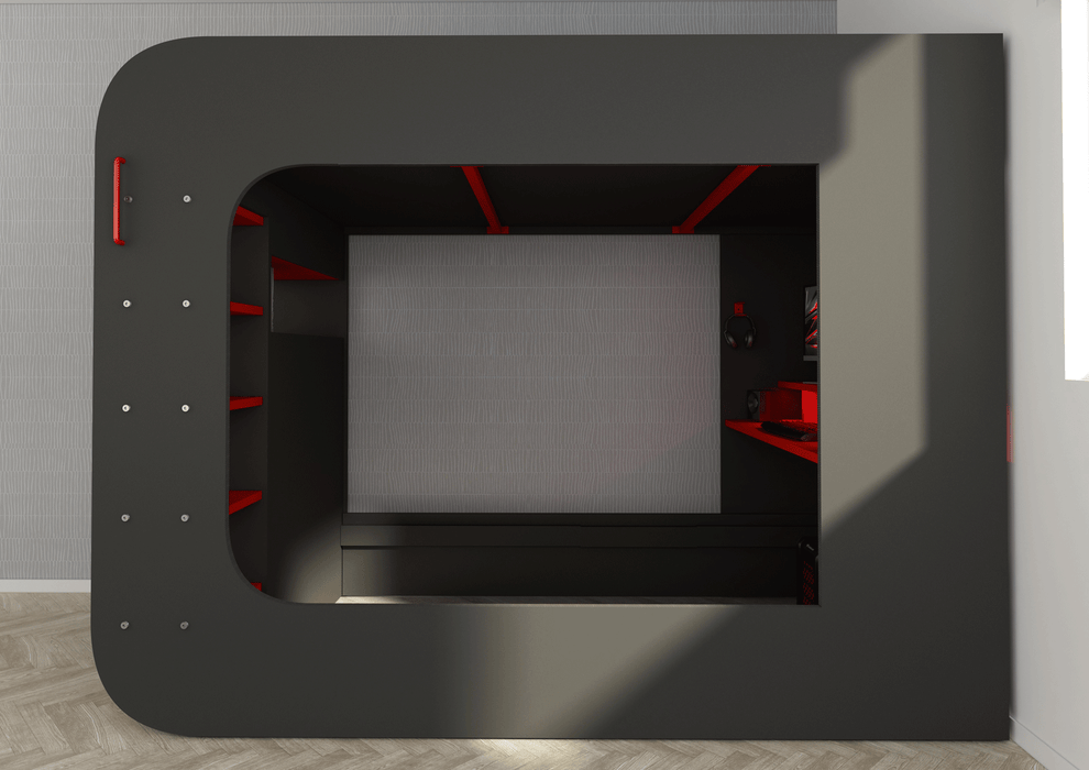 Gamer Bed Red & Black