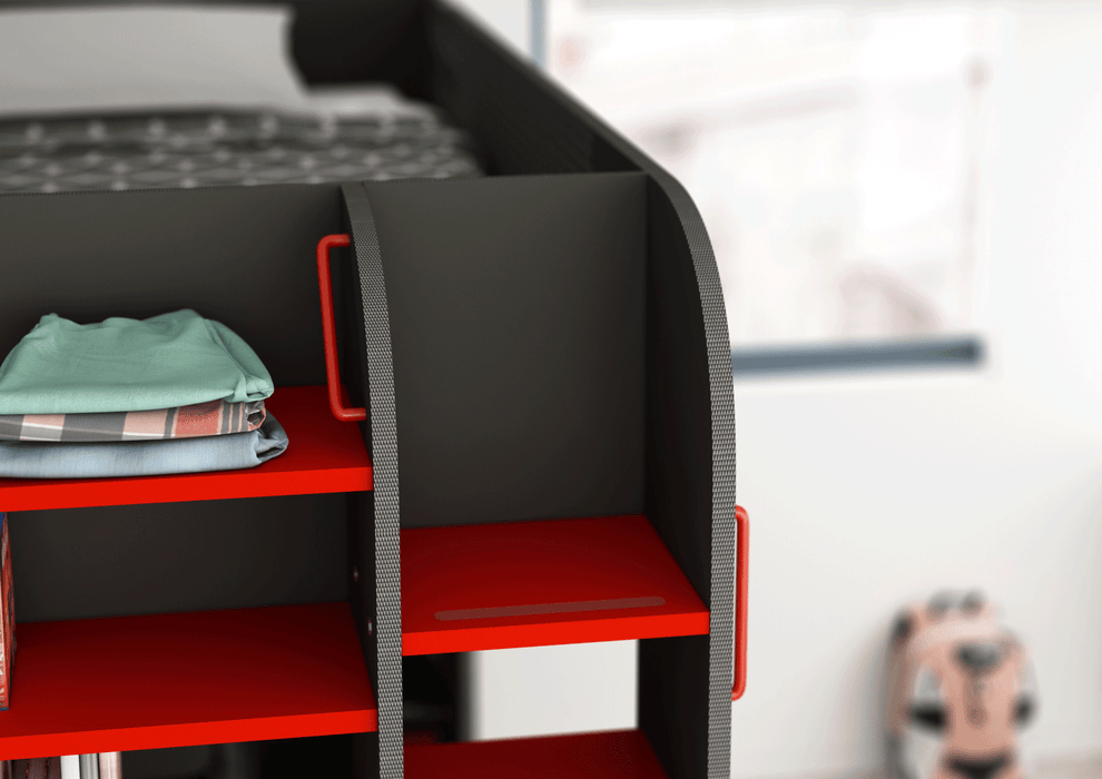 Gamer Bed Red & Black