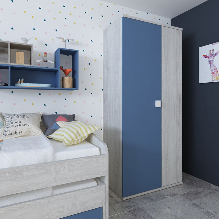 Jazz Kids Bedroom Oak Blue