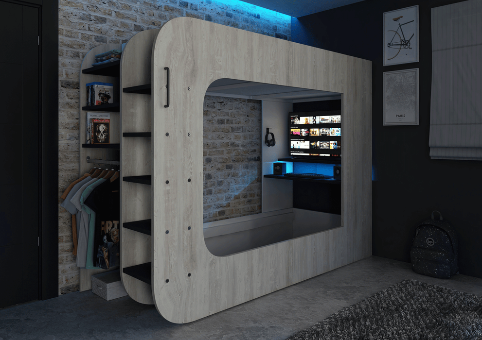 Gamer Bed 35.43" x 78.7" Natural Color