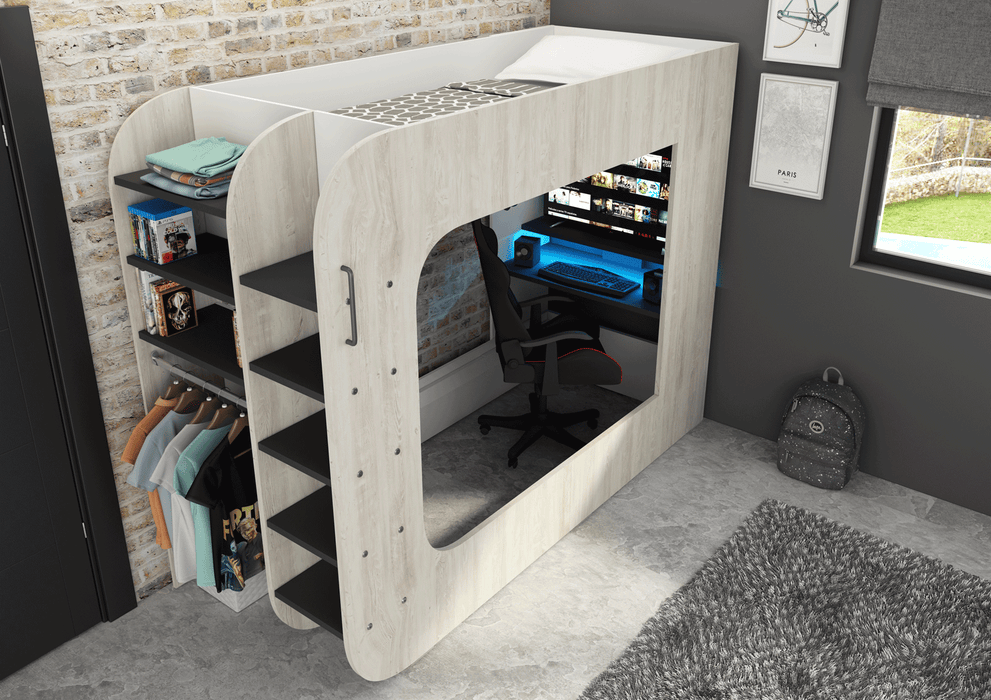 Gamer Bed 35.43" x 78.7" Natural Color