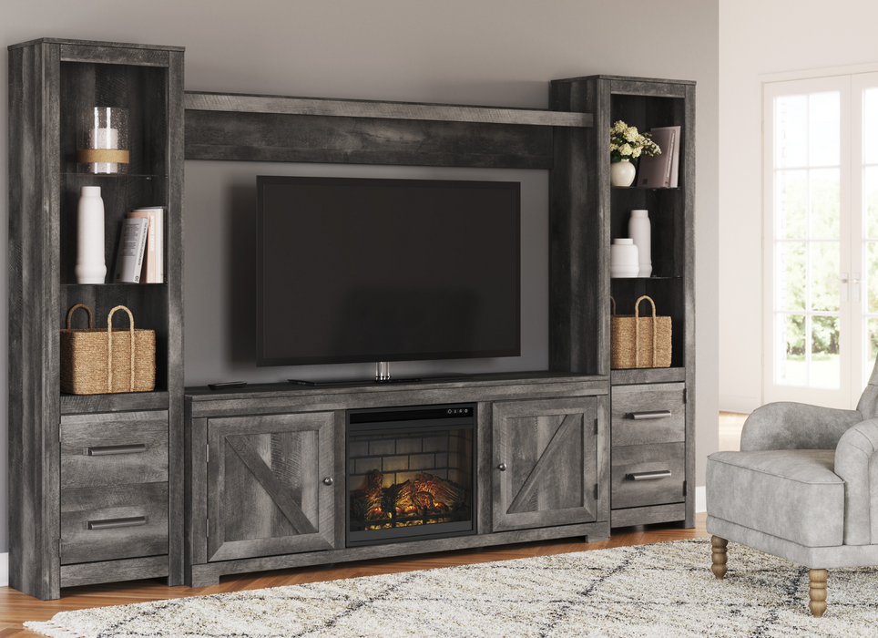 Wynnlow 4-Piece Entertainment Center with Electric Fireplace