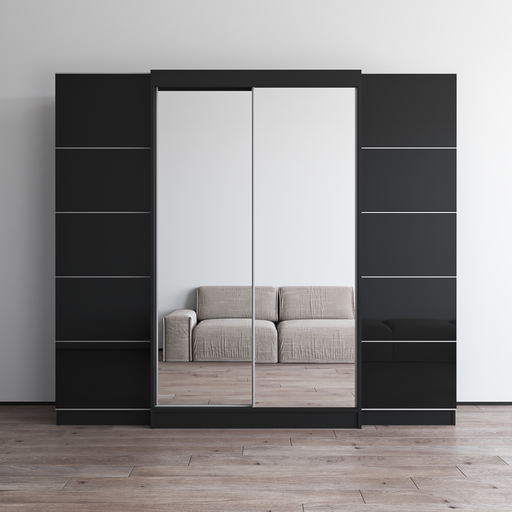 Aria 2D120-EXEX Wardrobe with 2 Mirrors