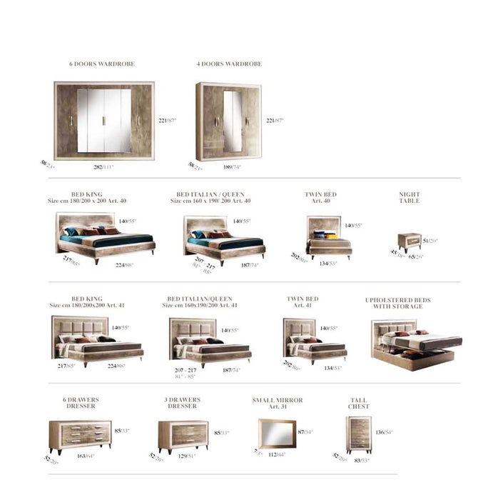 ArredoAmbra Beds with Frames