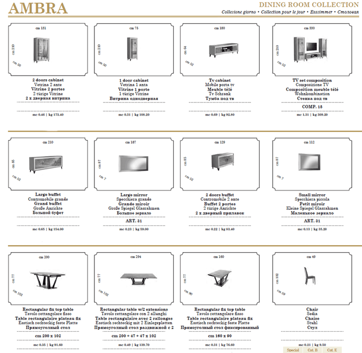 ArredoAmbra Dining room by Arredoclassic