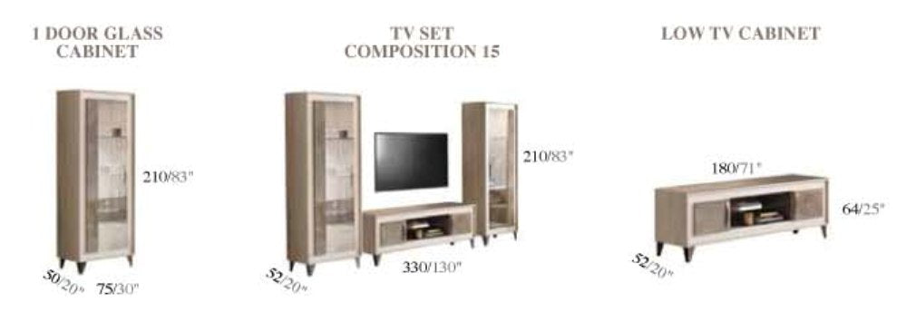 ArredoAmbra Entertainment Center by Arredoclassic, Italy