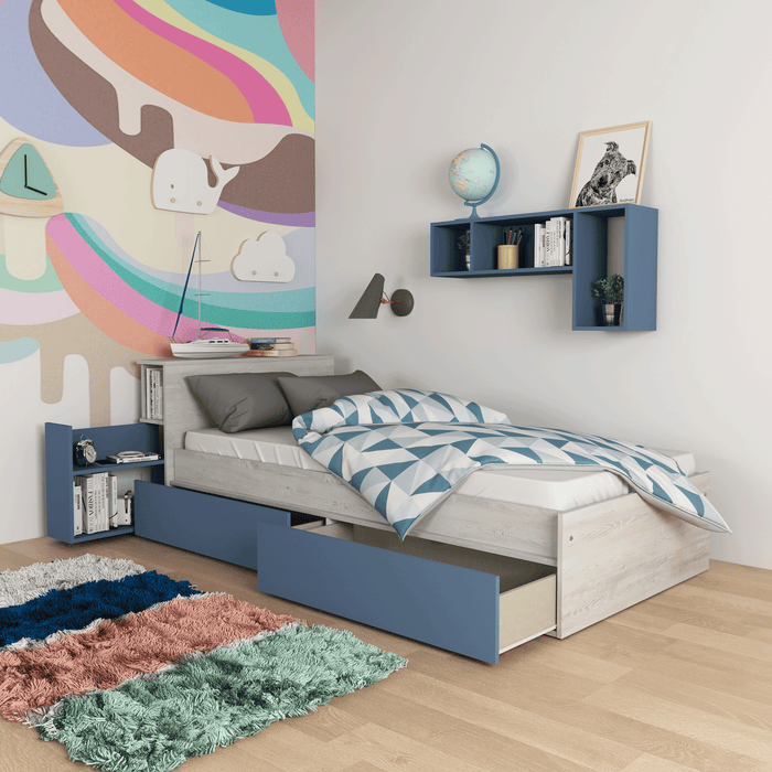 Jazz Kids Bedroom Oak Blue