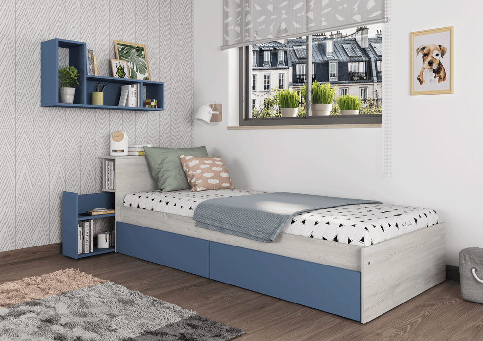 Jazz Kids Bedroom Oak Blue