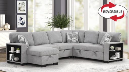Cairo Sectional – Cairo Sectional Gray by Galaxy Home Furnishings