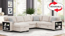 Cairo Sectional – Cairo Sectional Beige by Galaxy Home Furnishings