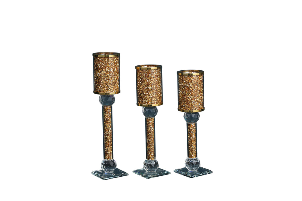 Ambrose Exquisite 3 Piece Candle Holder Set