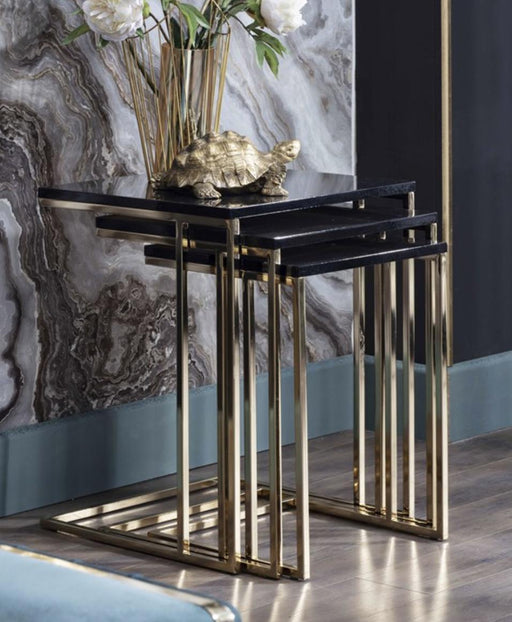 Carlino Nesting Table - Hg Black